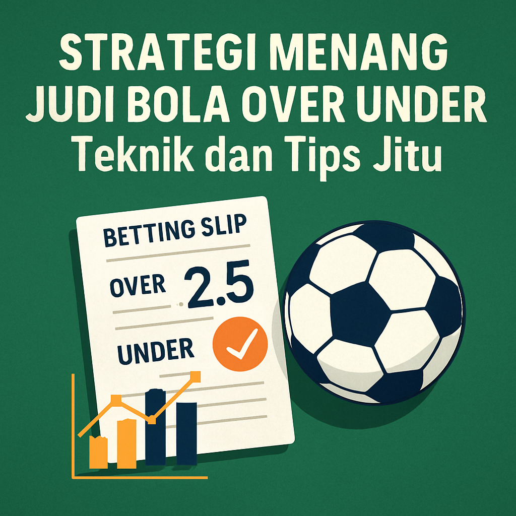 strategi menang judi bola over under
